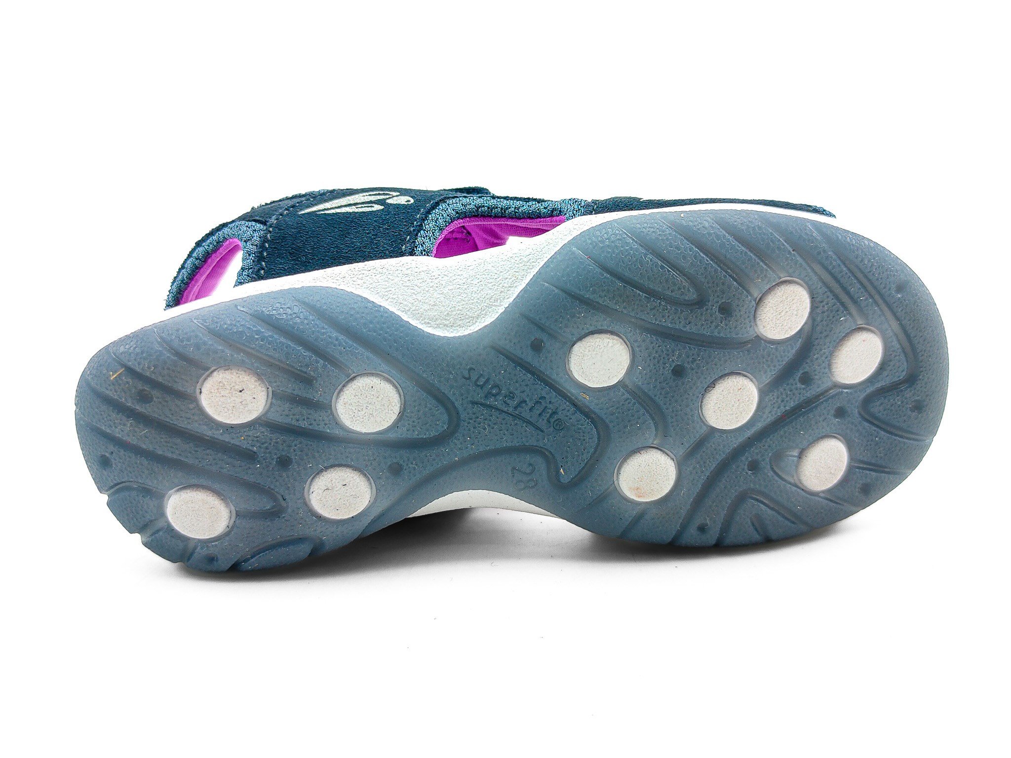 Superfit Spor Ortopedik Çocuk Sandalet P 0583 MAVİ FUŞYA - Superfit