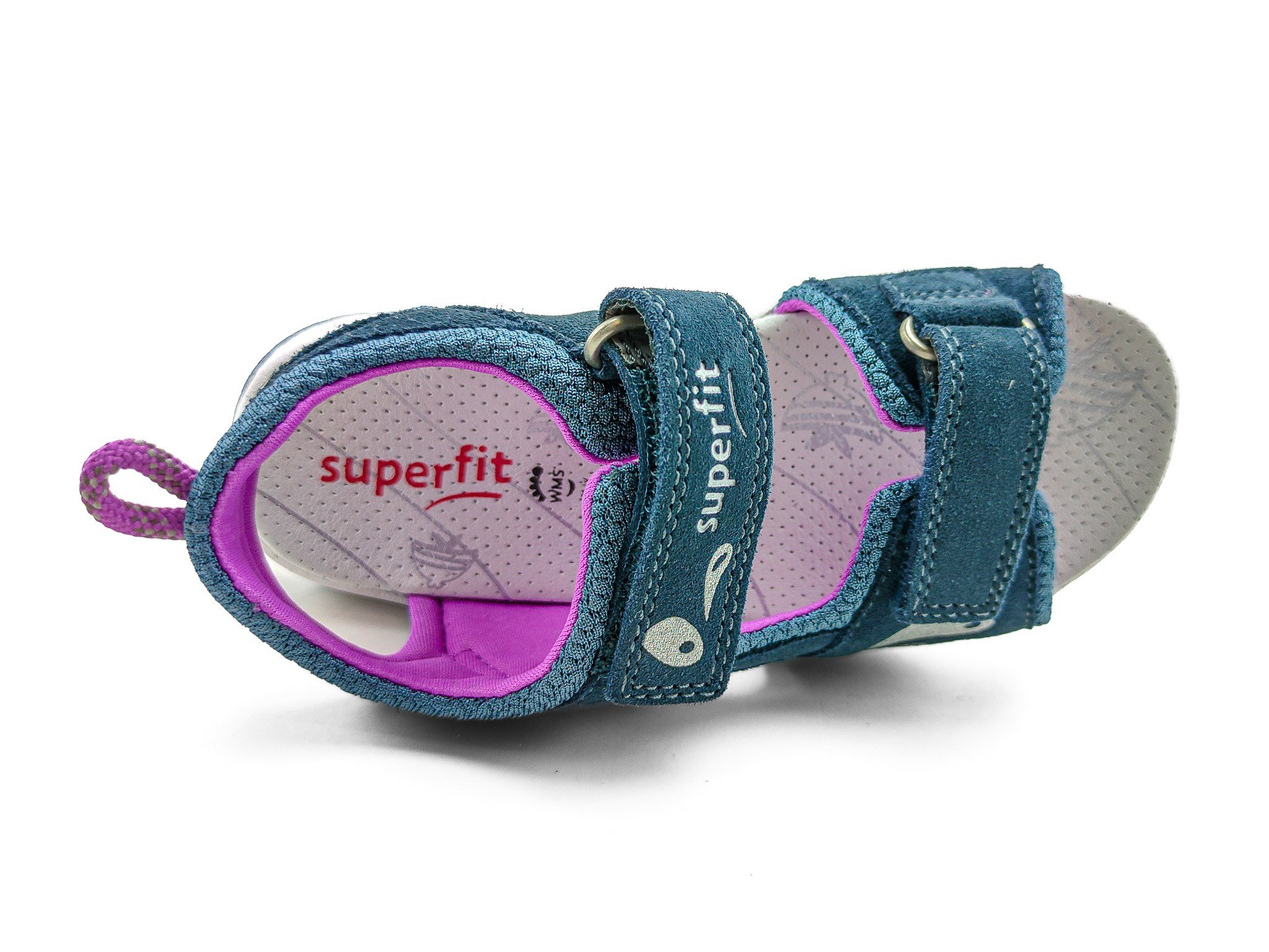 Superfit Spor Ortopedik Çocuk Sandalet P 0583 MAVİ FUŞYA - Superfit