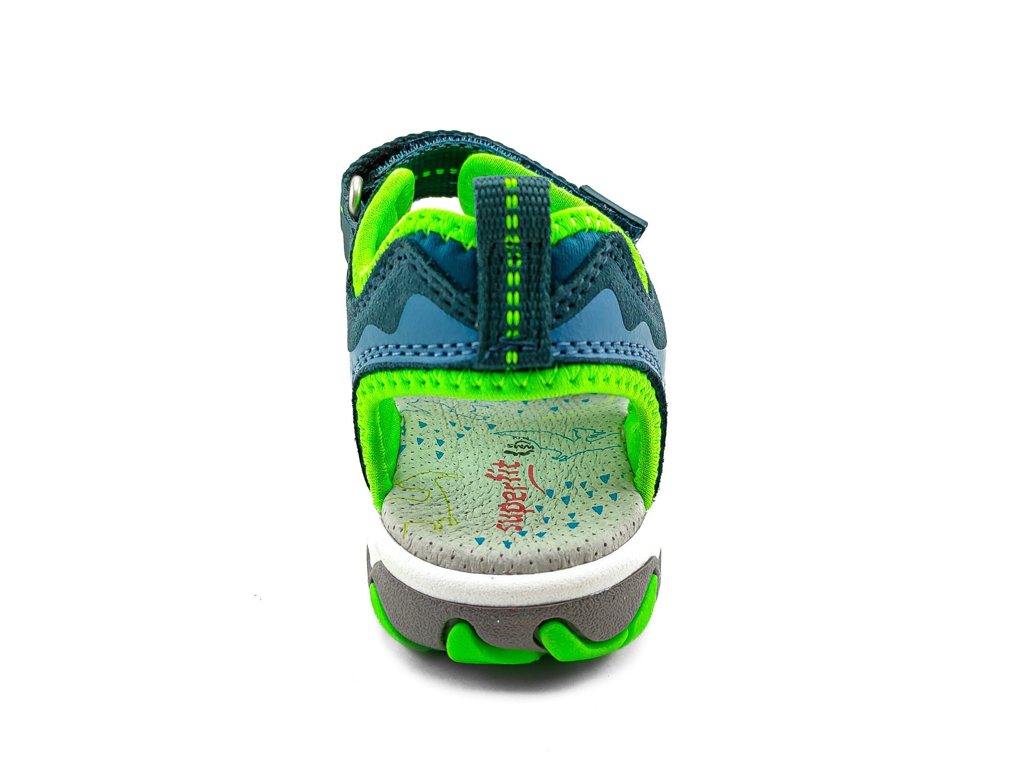 Superfit Spor Ortopedik Çocuk Sandalet F 0583 MAVİ YEŞİL - Superfit