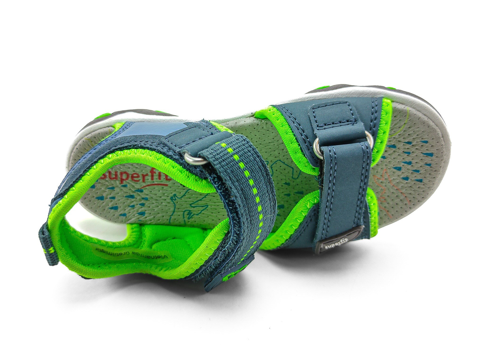 Superfit Spor Ortopedik Çocuk Sandalet F 0583 MAVİ YEŞİL - Superfit