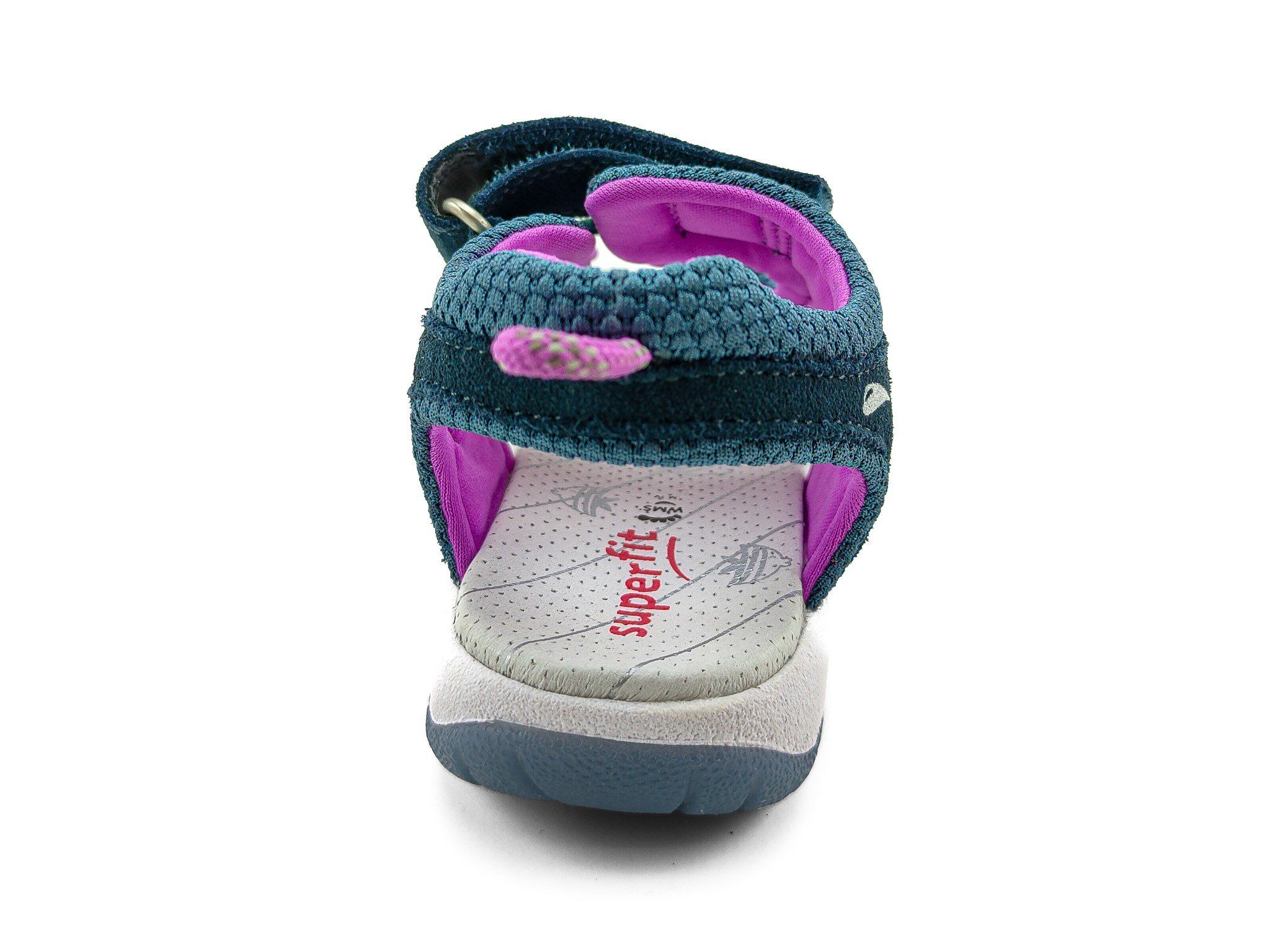 Superfit Spor Ortopedik Çocuk Sandalet P 0583 MAVİ FUŞYA - Superfit