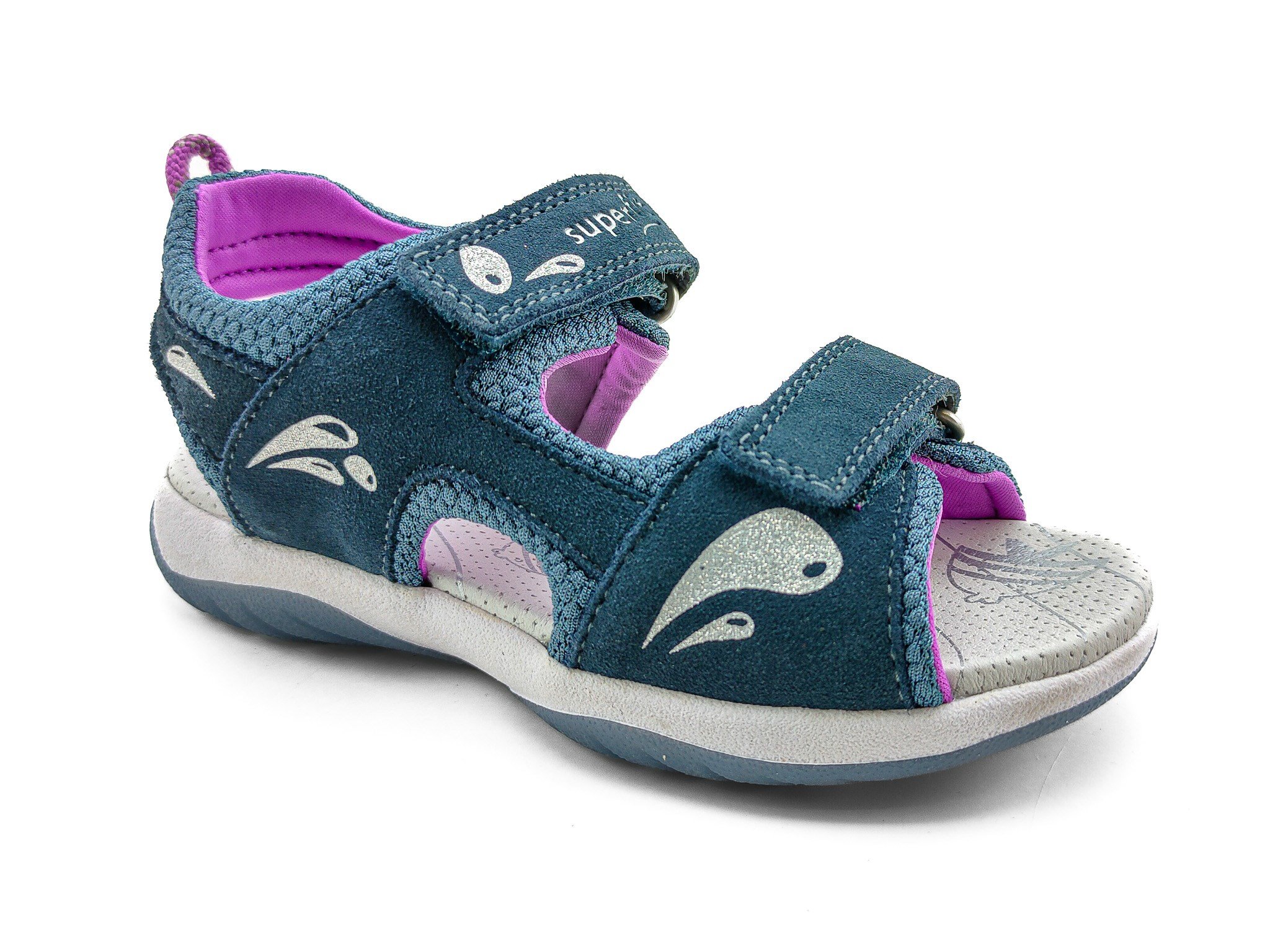 Superfit Spor Ortopedik Çocuk Sandalet P 0583 MAVİ FUŞYA - Superfit