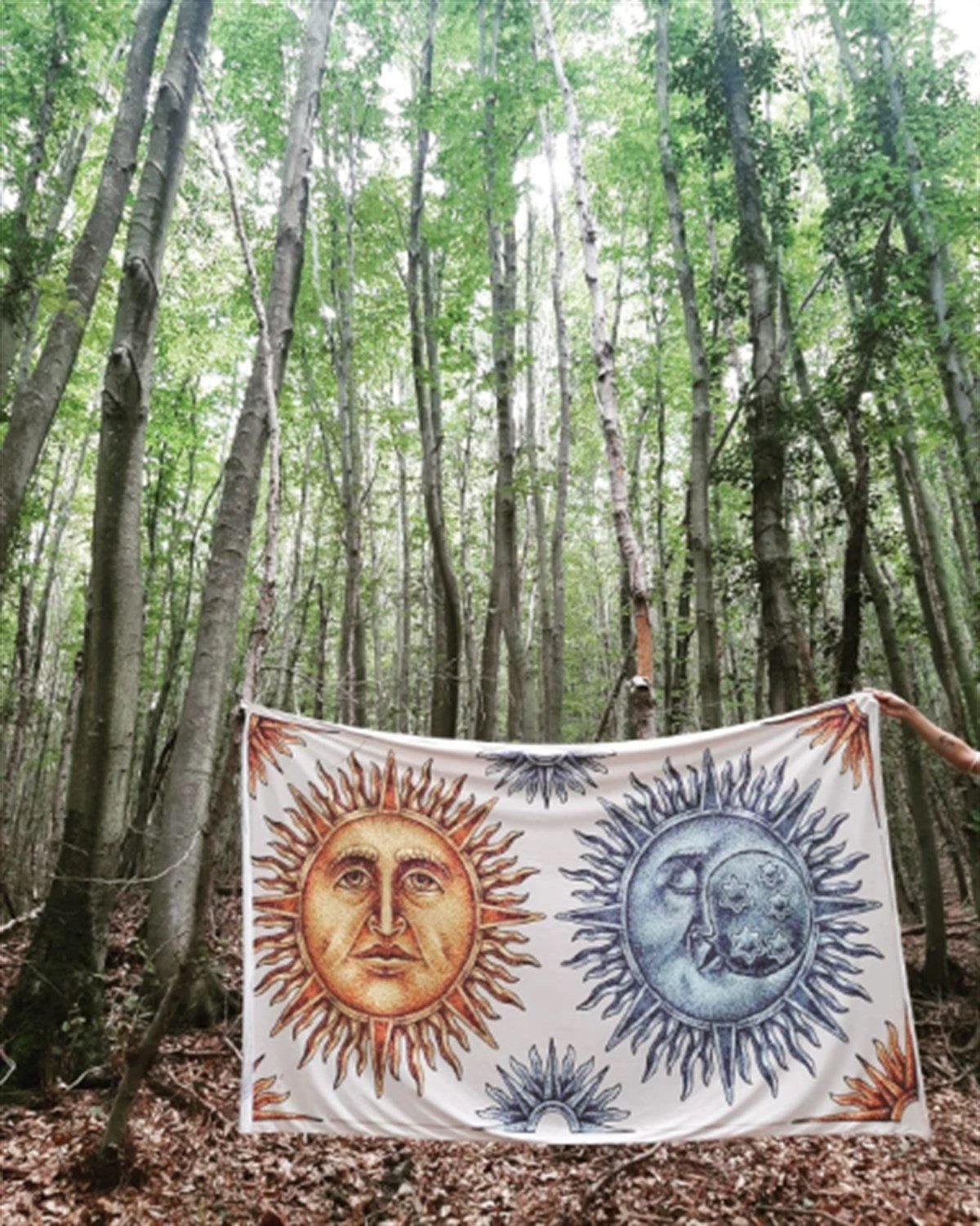 Dev Boy Güneş & Ay Duvar Örtüsü