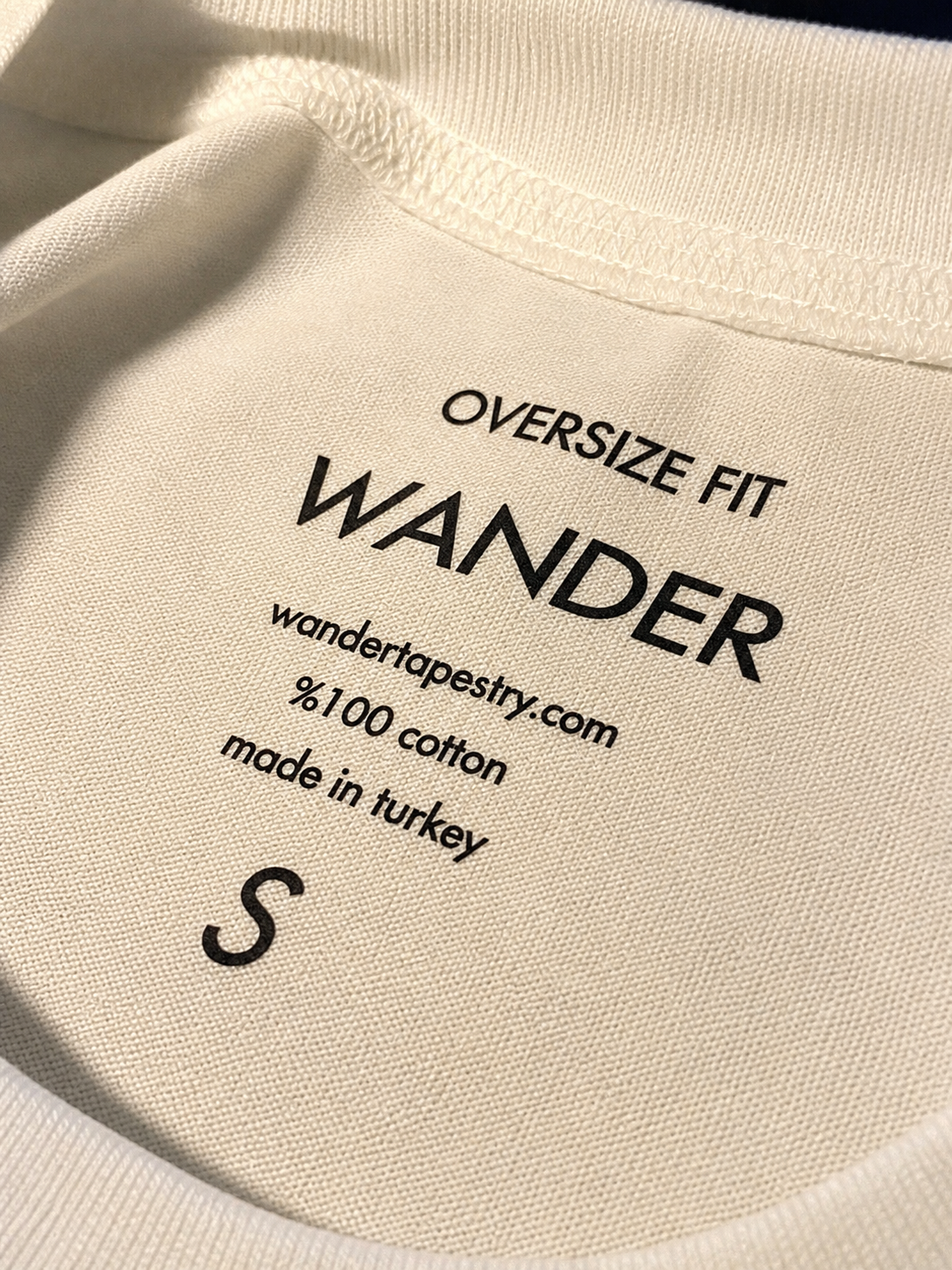 Gerçek Oversize Erkek Beyaz Kalın T-Shirt