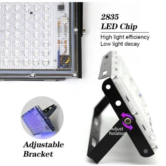 Party Size Blacklight Led Ampul / E27 / 9W