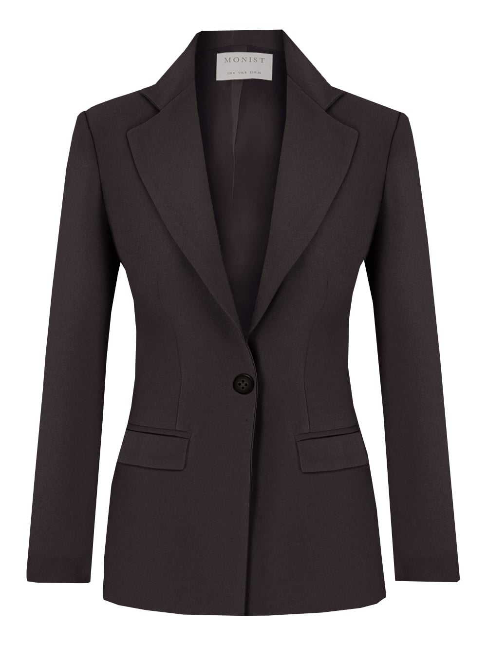 Antrasit Tek Düğmeli Klasik Blazer