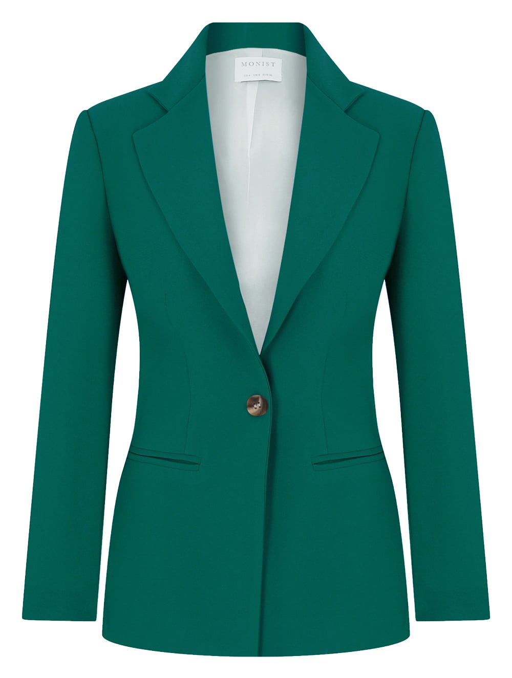 Canlı Yeşil Tek Düğmeli Klasik Blazer RK 68