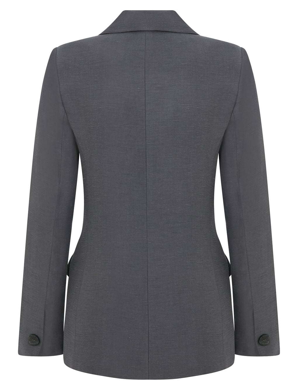 Gri Vegan Cupro Keten Blazer