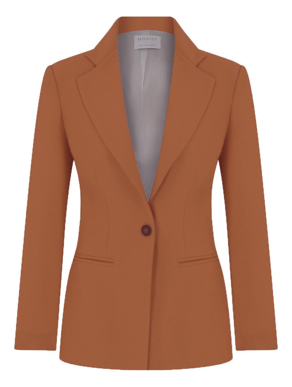 Kayısı Rengi Tek Düğmeli Klasik Blazer RK 205