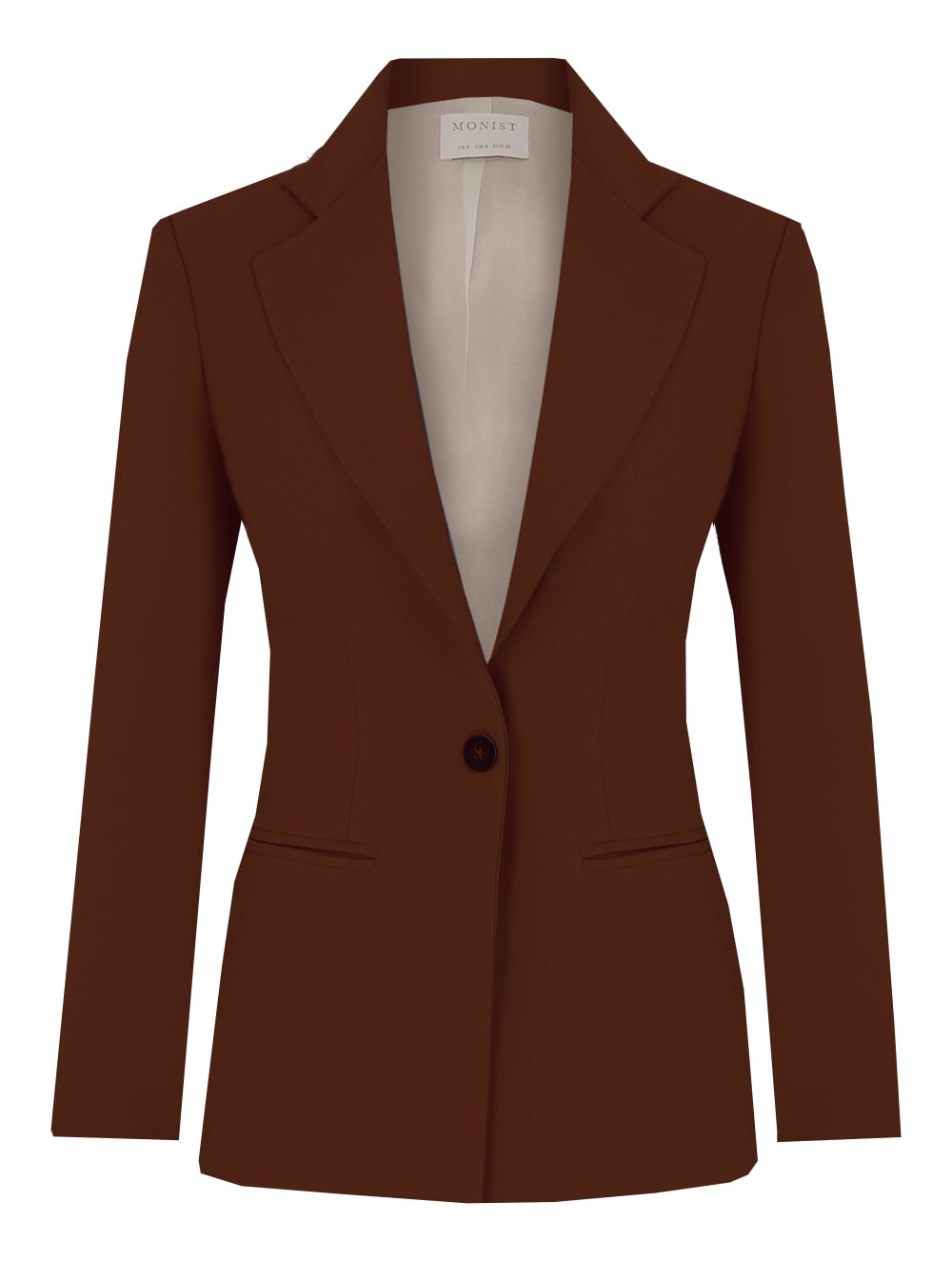 Tarçın Rengi Tek Düğmeli Klasik Blazer RK 206