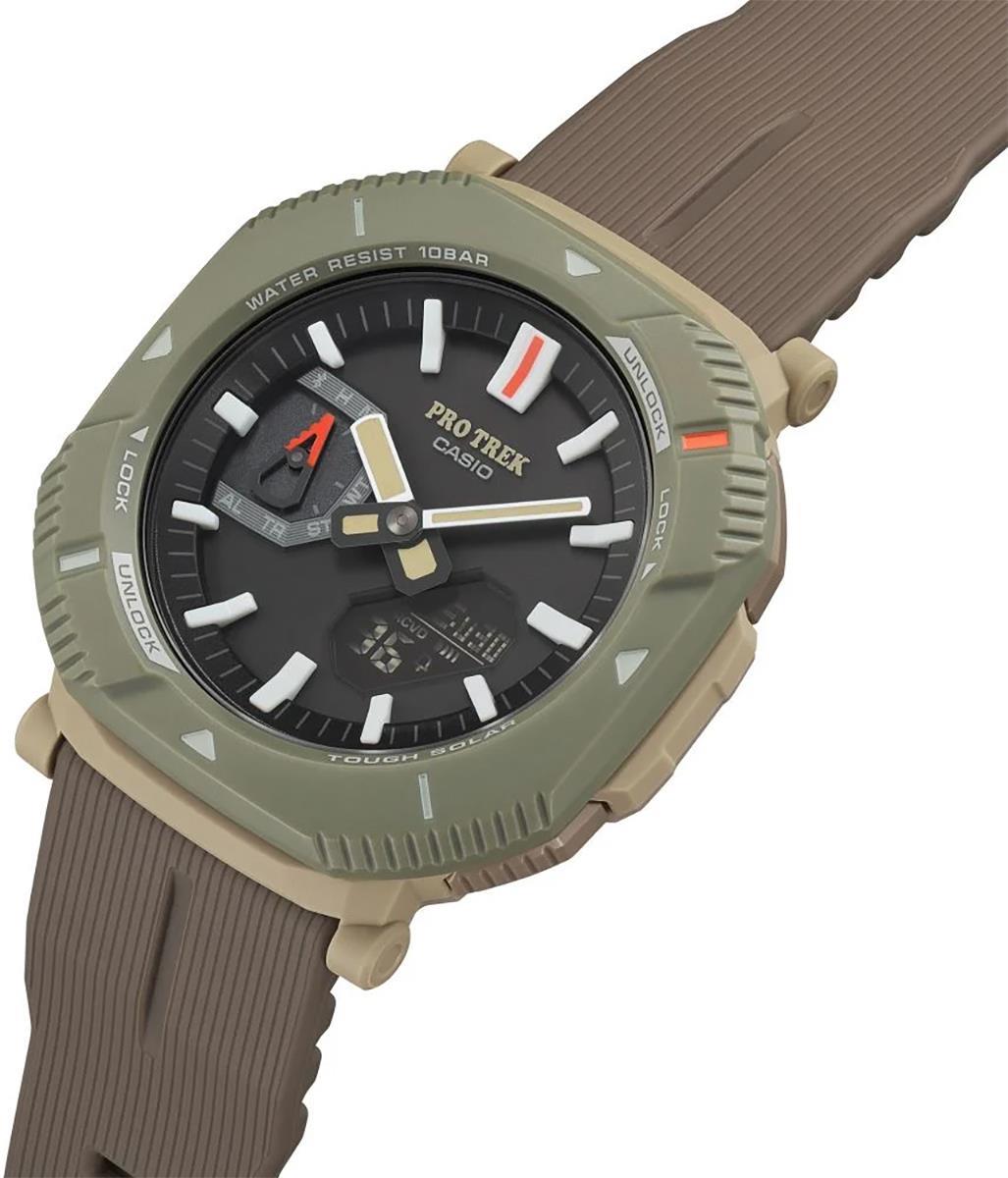 Casio Pro Trek PRJ-B001-5DR Erkek Kol Saati Casio Pro Trek PRJ-B001-5DR Erkek Kol Saati - Lenti 