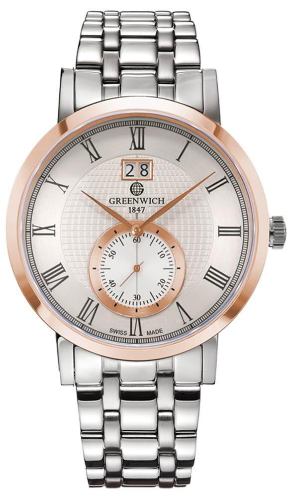Greenwich GWQS107326 Erkek Kol Saati , Swiss Made , Safir Cam Greenwich GWQS107326 Erkek Kol Saati , Swiss Made , Safir Cam - Lenti 