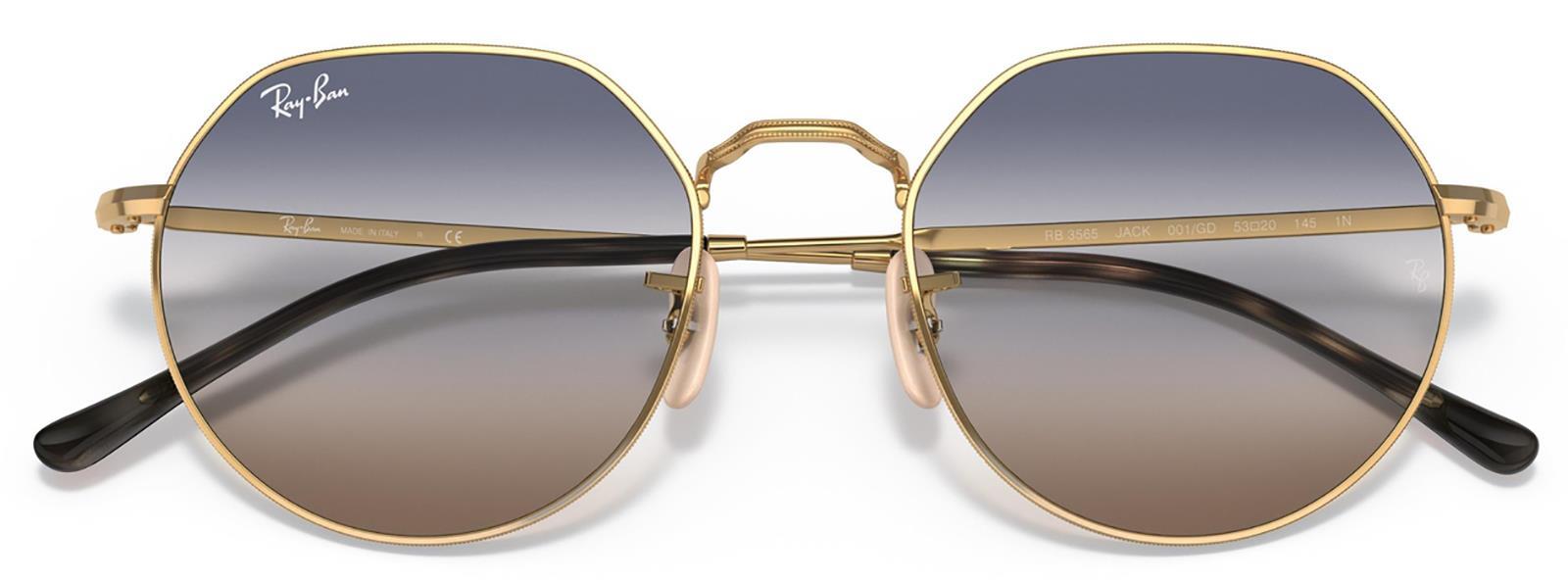 Ray-Ban RB3565 001/GD 53 Unisex Güneş Gözlüğü Ray-Ban RB3565 001/GD 53 Unisex Güneş Gözlüğü - Lenti 