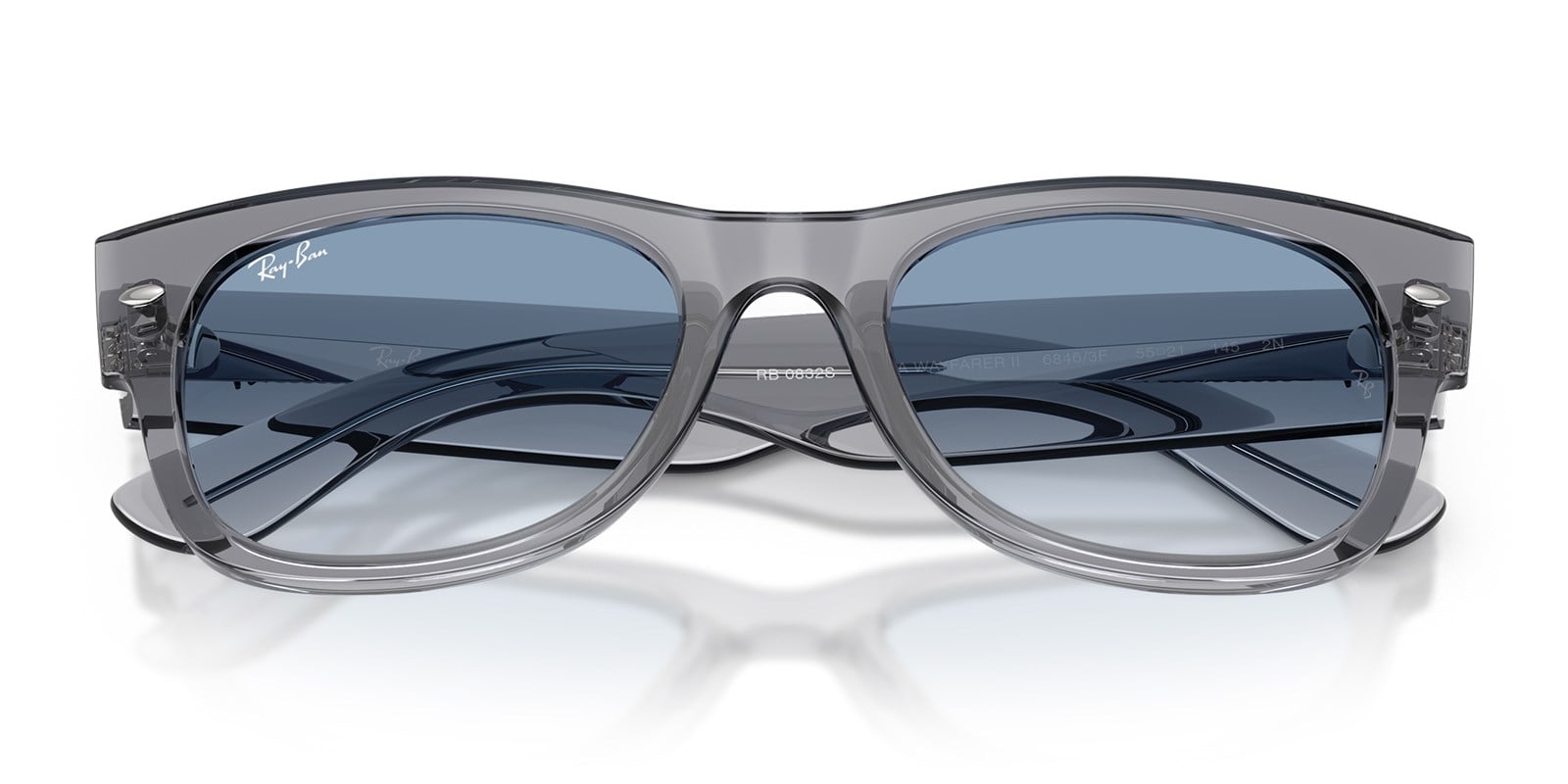 Ray-Ban RB0832S 68463F 55 Mega Wayfarer II Unisex Güneş Gözlüğü  