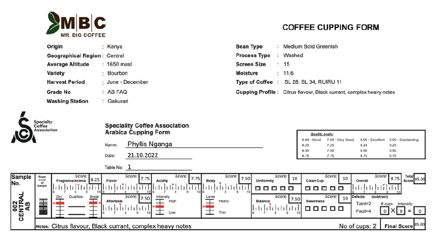 KENYA CENTRAL AB
