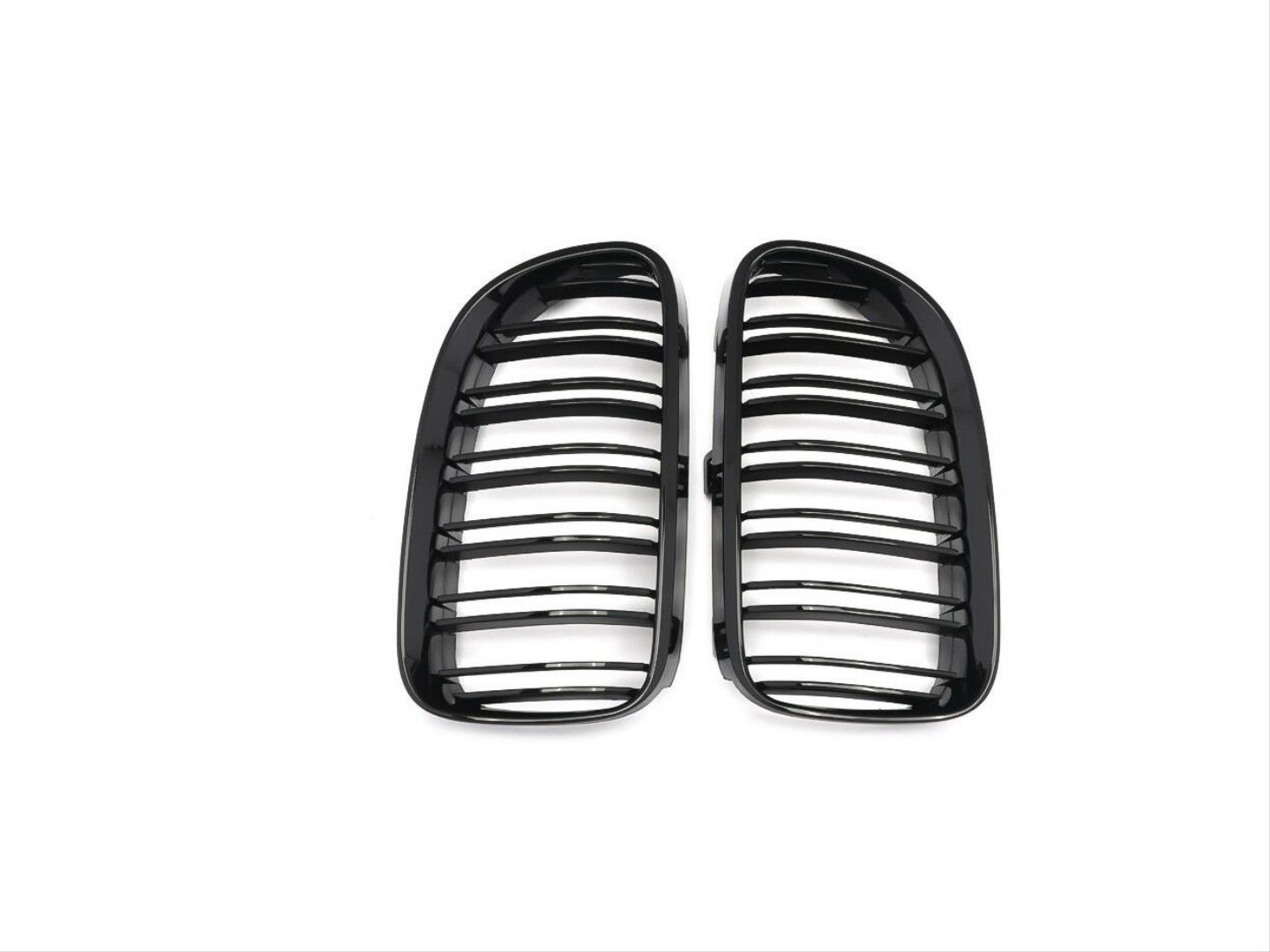 3 SERISI E92 2010-2013 IÇIN UYUMLU M3 GÖRÜNÜM PANJUR (CIFT CIZGI BÖBREK) PIANO BLACK (MAKYAJLI KASA)