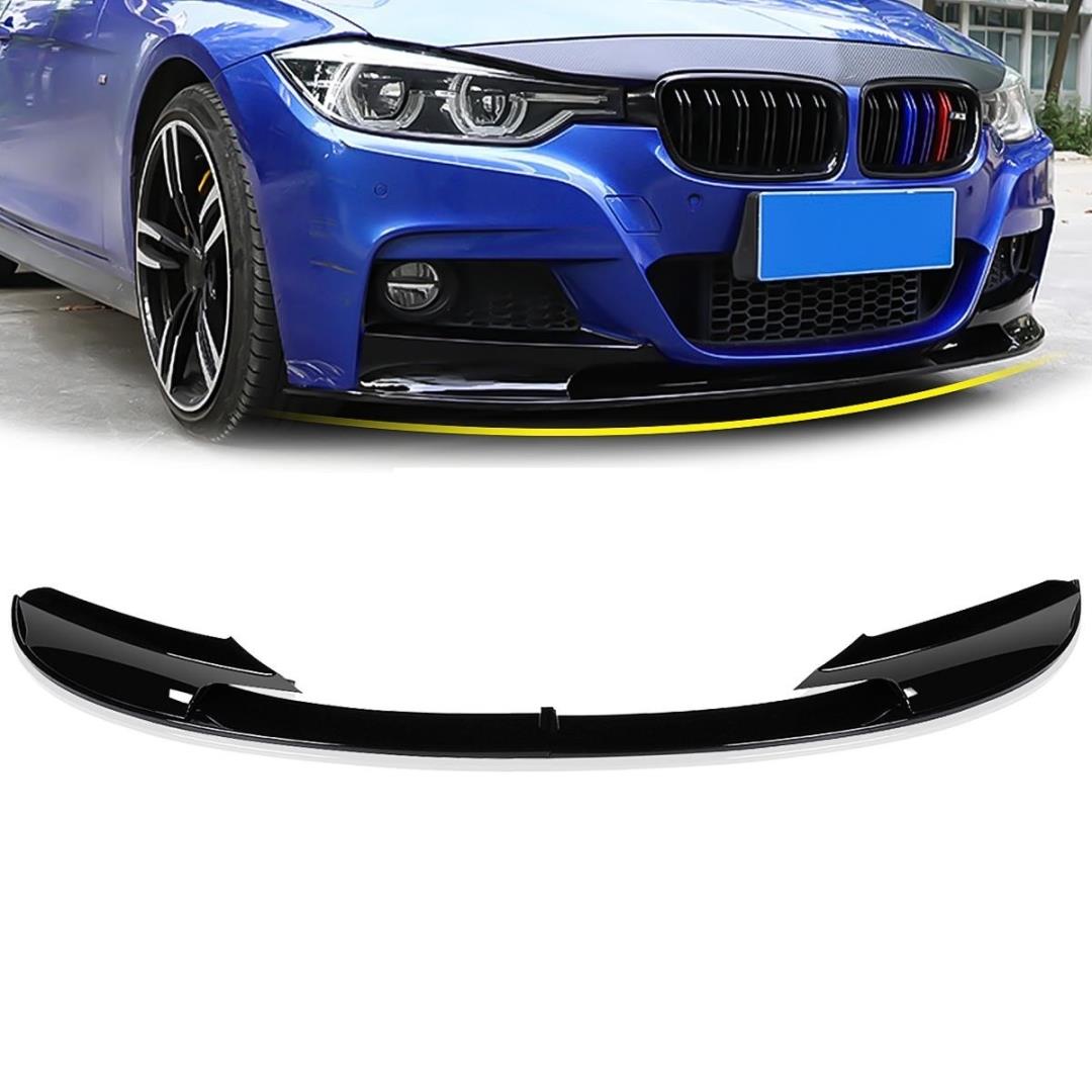 3 SERISI F30 2012-2018 IÇIN UYUMLU   M SPORT ÖN LIP - PIANO BLACK (3 PARÇA)