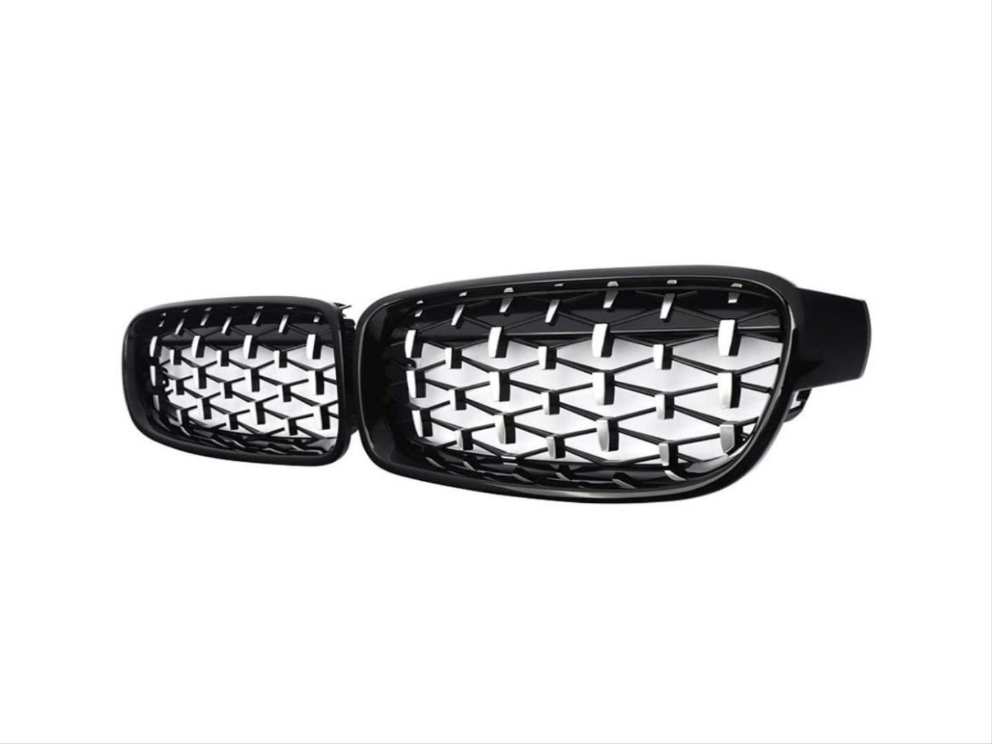 3 SERISI F30 2012-2018 IÇIN UYUMLU DIAMOND PANJUR (BÖBREK) PIANO BLACK