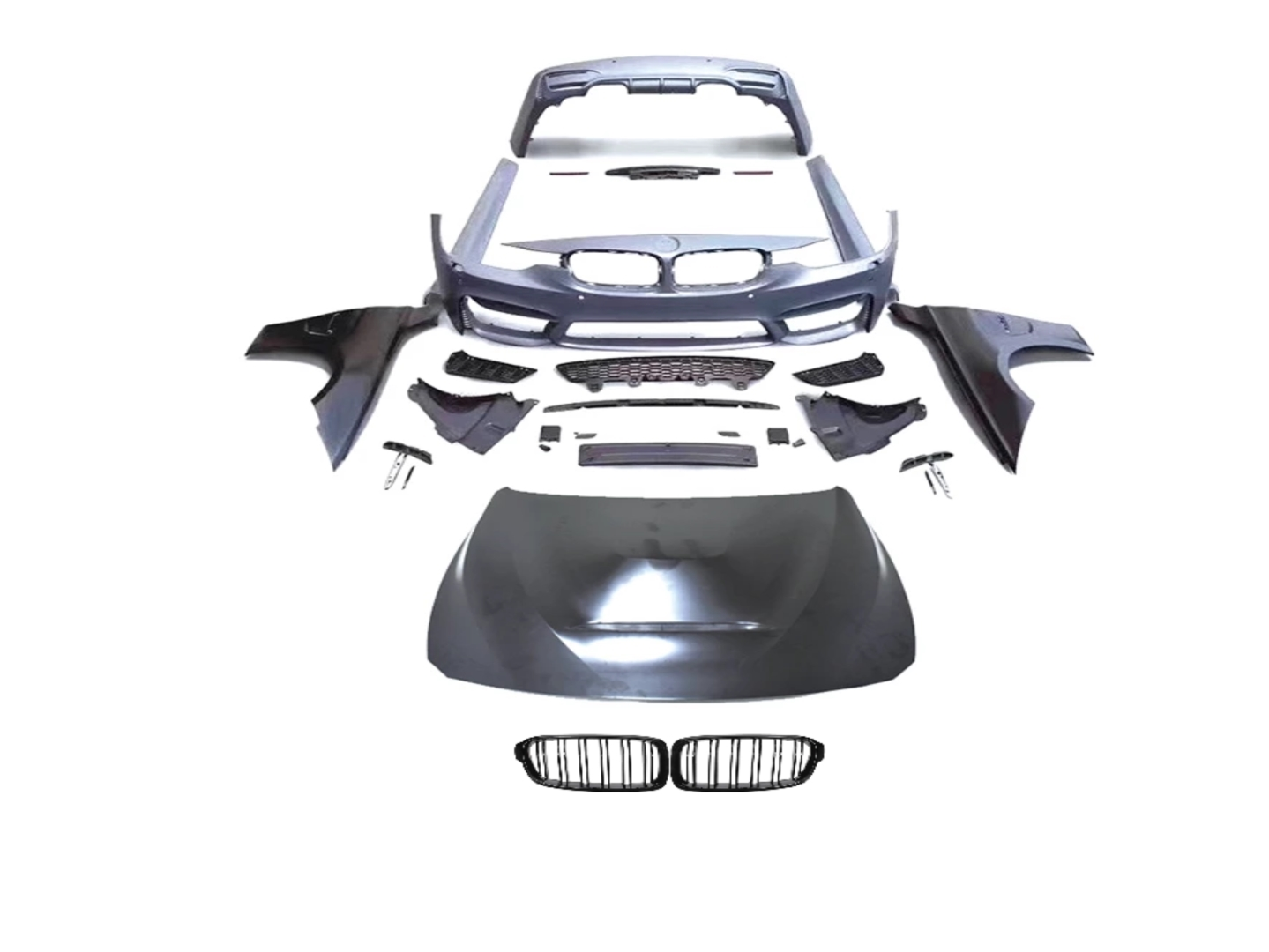 3 SERISI F30 2012-2018 IÇIN UYUMLU M3 GÖRÜNÜM BODY KIT  (ÇAMURLUK VE KAPUT DAHIL SET) 