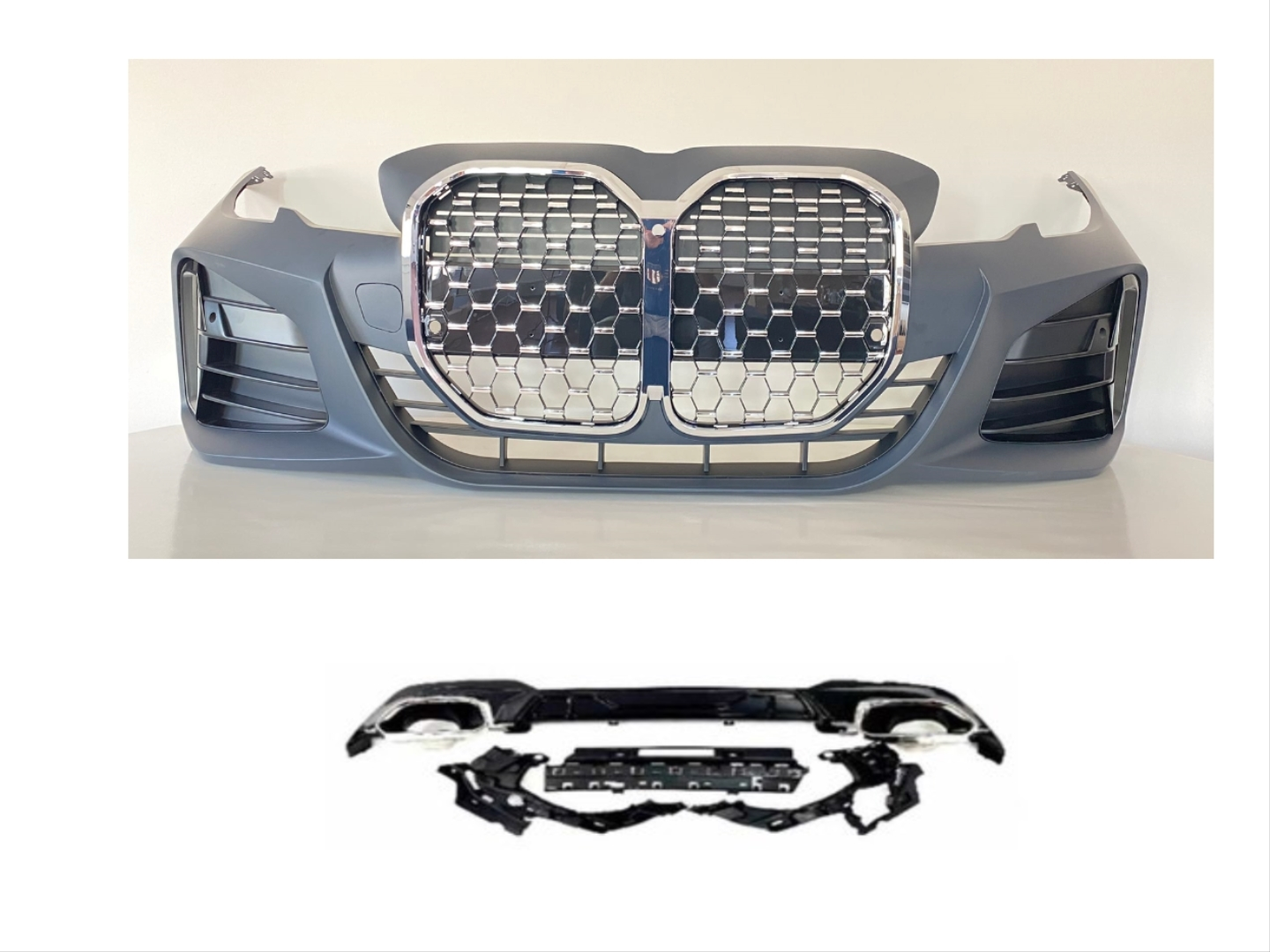 3 SERISI G20 IÇIN UYUMLU G22 DÖNÜSÜM BODY KIT (KROM CERCEVELI)  