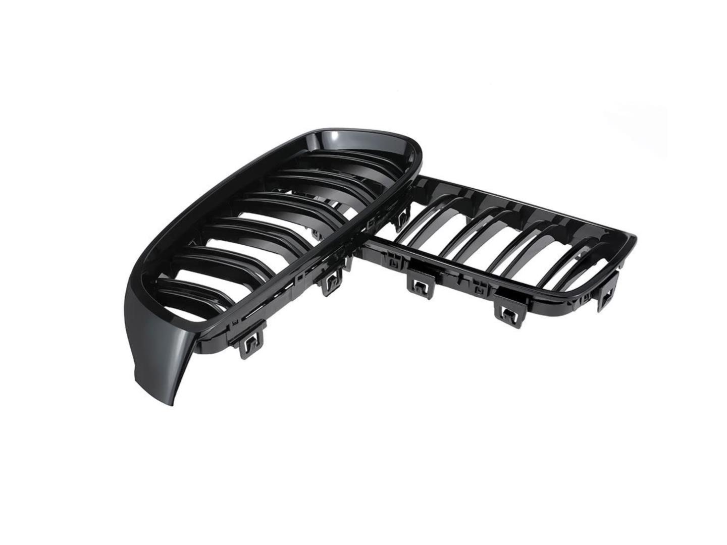 4 SERISI F32 2013-2019 IÇIN UYUMLU M4 PANJUR (CIFT CIZGI BÖBREK) PIANO BLACK