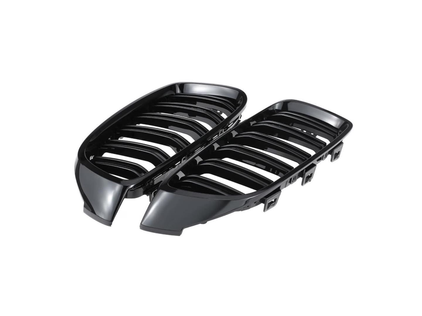4 SERISI F32 2013-2019 IÇIN UYUMLU M4 PANJUR (CIFT CIZGI BÖBREK) PIANO BLACK