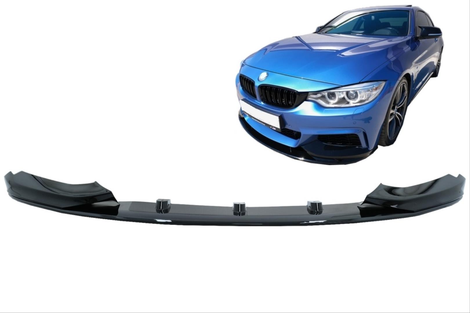 4 SERISI F32/F36 2014-2020 MT IÇIN UYUMLU ÖN LIP - PIANO BLACK