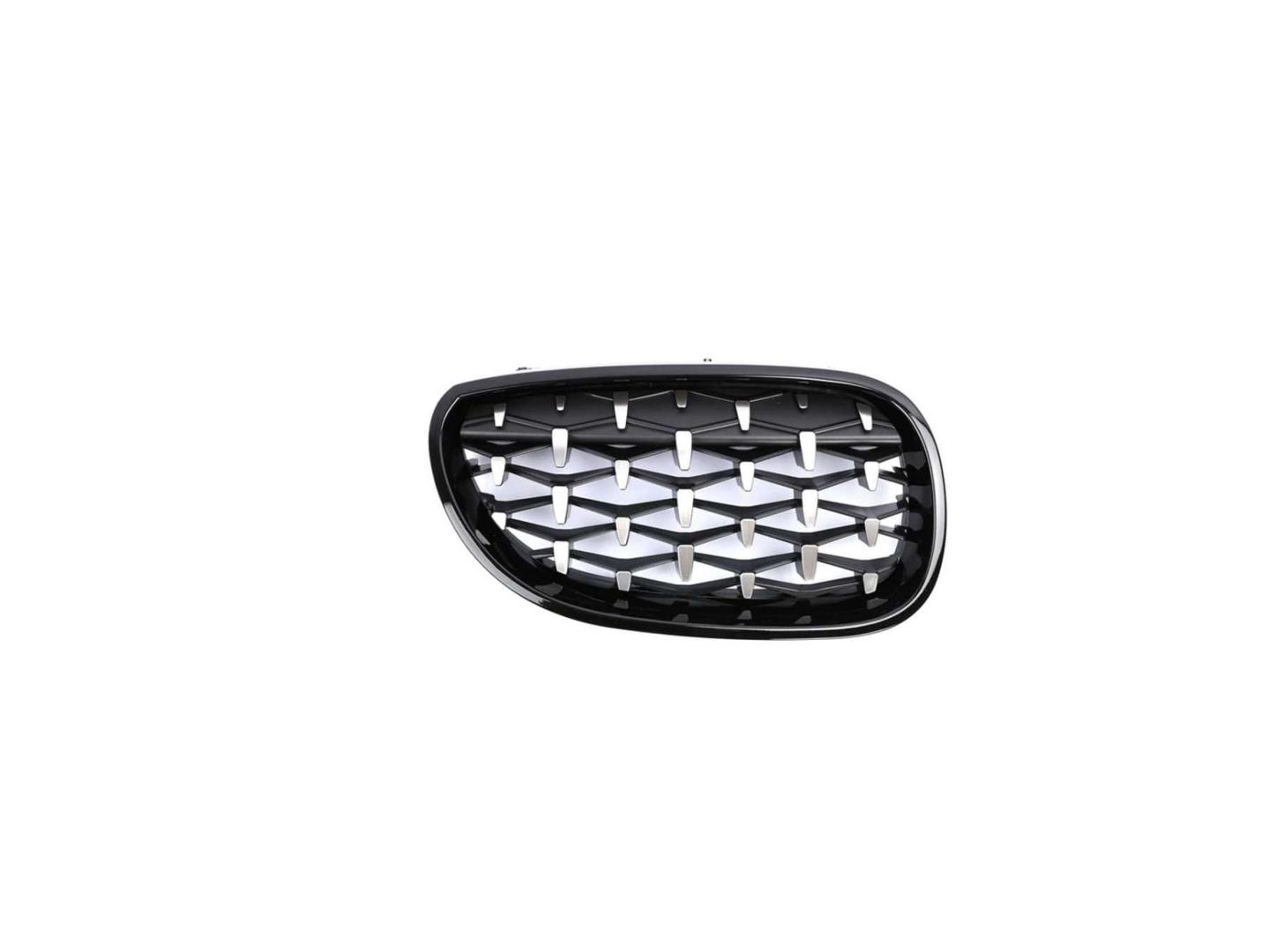5 SERISI E60 2004-2009 IÇIN UYUMLU DIAMOND PANJUR (BÖBREK) PIANO BLACK ÇERÇEVE