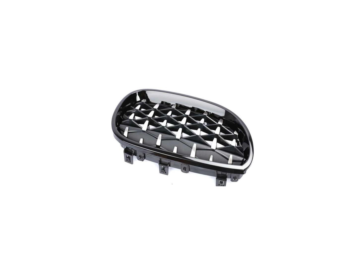 5 SERISI E60 2004-2009 IÇIN UYUMLU DIAMOND PANJUR (BÖBREK) PIANO BLACK ÇERÇEVE