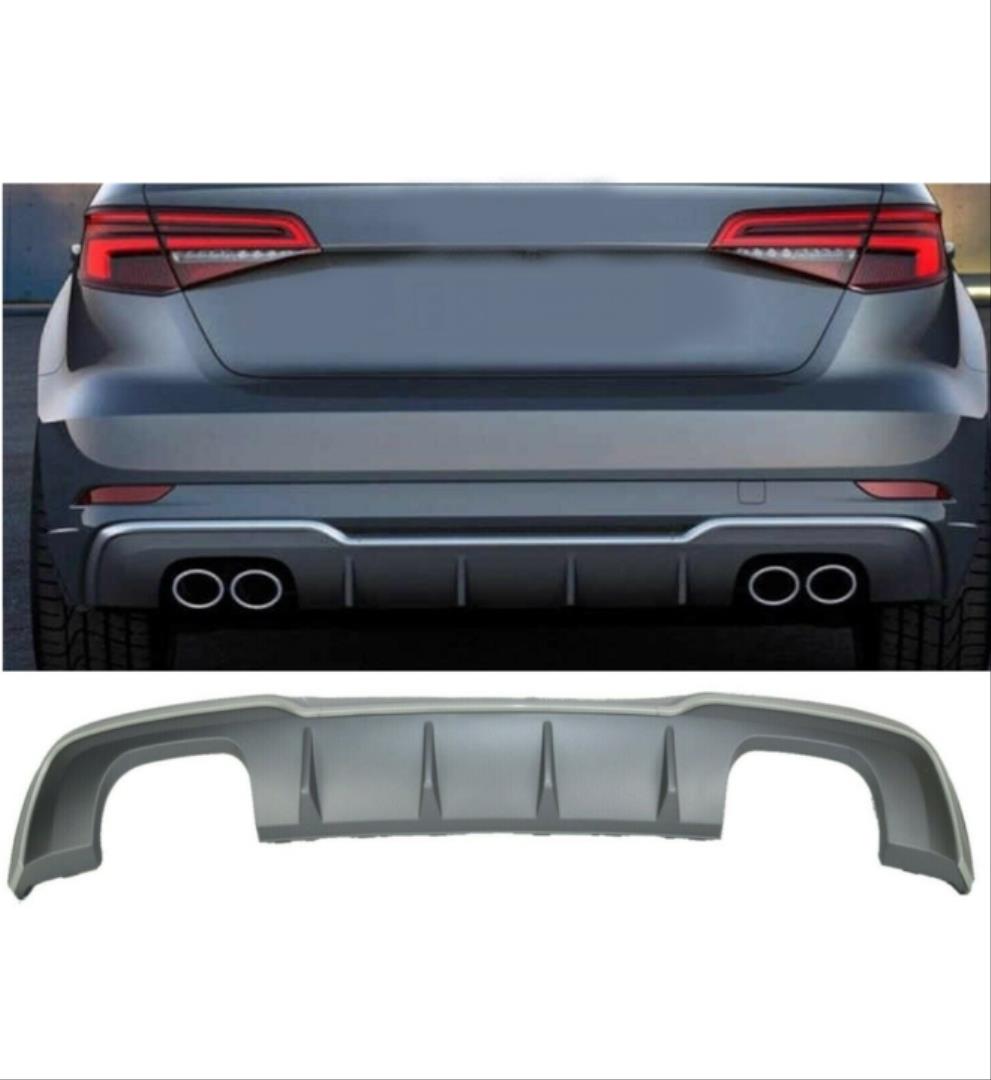 A3 2016-2020 HATCHBACK IÇIN UYUMLU S3 DIFÜZÖR EGZOZ SETI (NORMAL TAMPON)