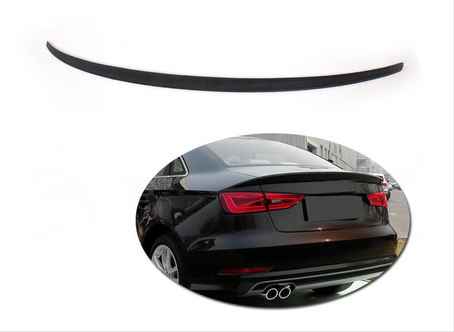 A3 SEDAN (2013-2019) IÇIN UYUMLU S3 SPOILER - PIANO BLACK (PARLAK SIYAH) 