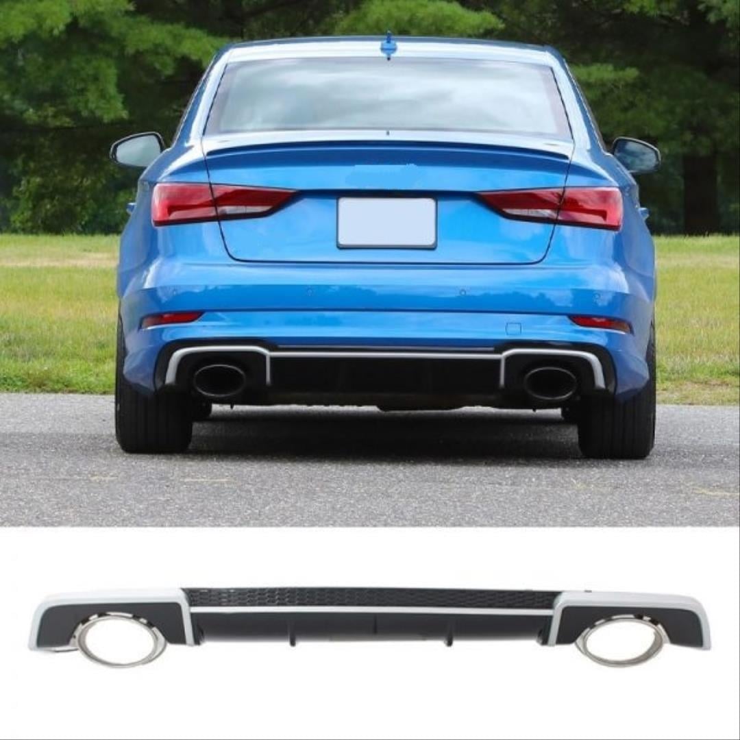 A3 SEDAN 2016 - 2019 İÇİN UYUMLU RS3 DİFÜZÖR (S-LINE TAMPON IÇIN)