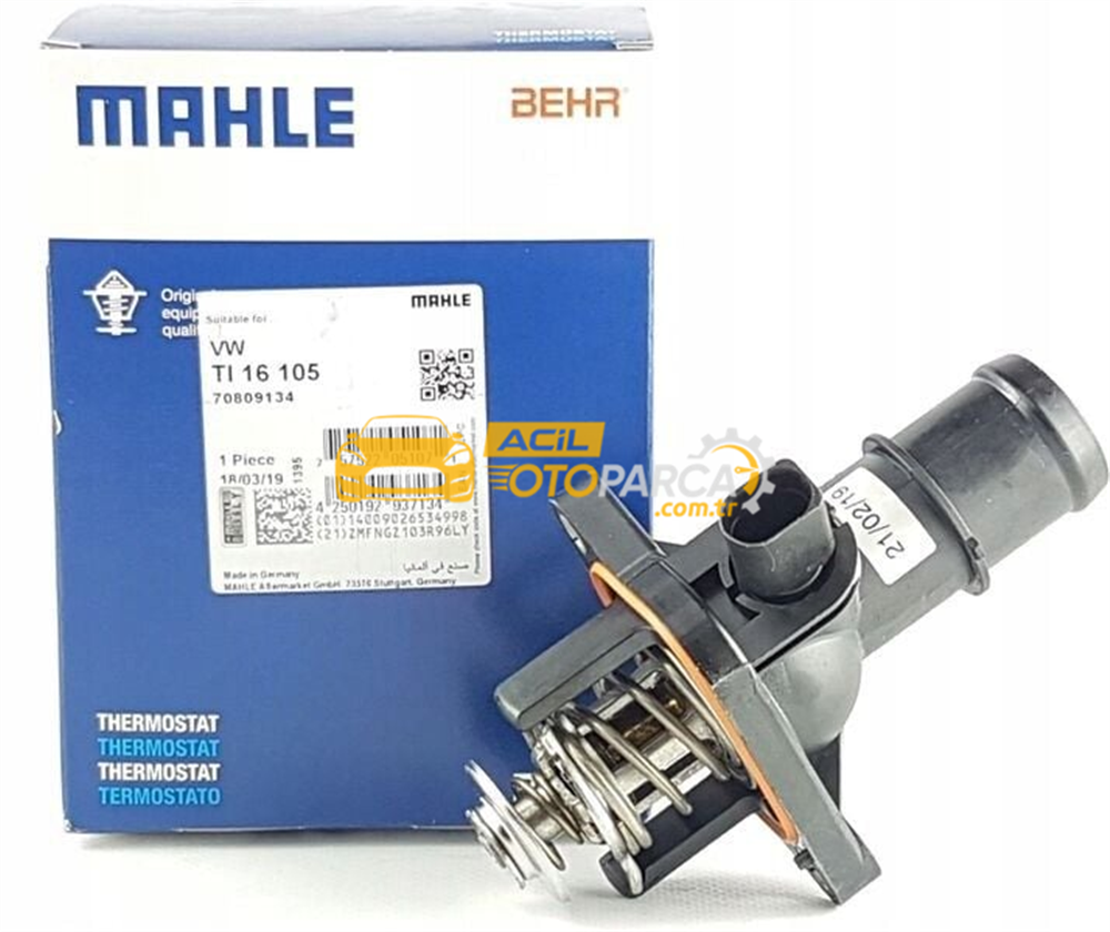 Audi BEHR-MAHLE TI16105 | -MAHLE / Audi A3 1997-2003 1.6 BFQ Motor Termostat