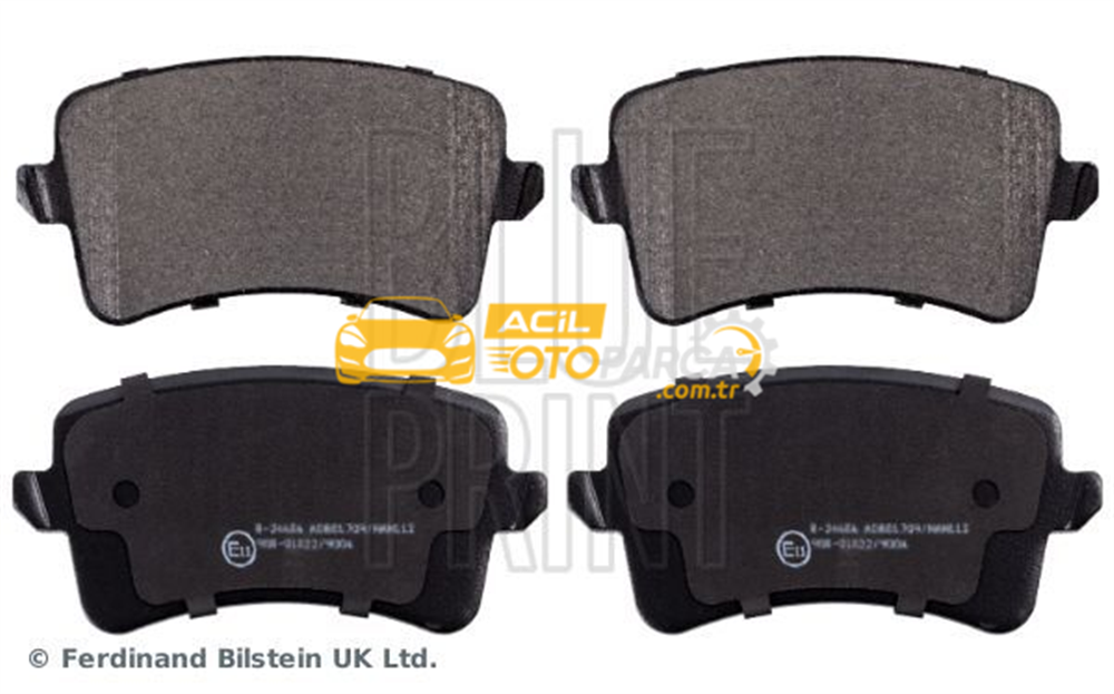 Audi BLUEPRINT ADV184215 | Fren Balatası Arka A4 08-15 A5 07-Q5 10-17 Q5 09-12
