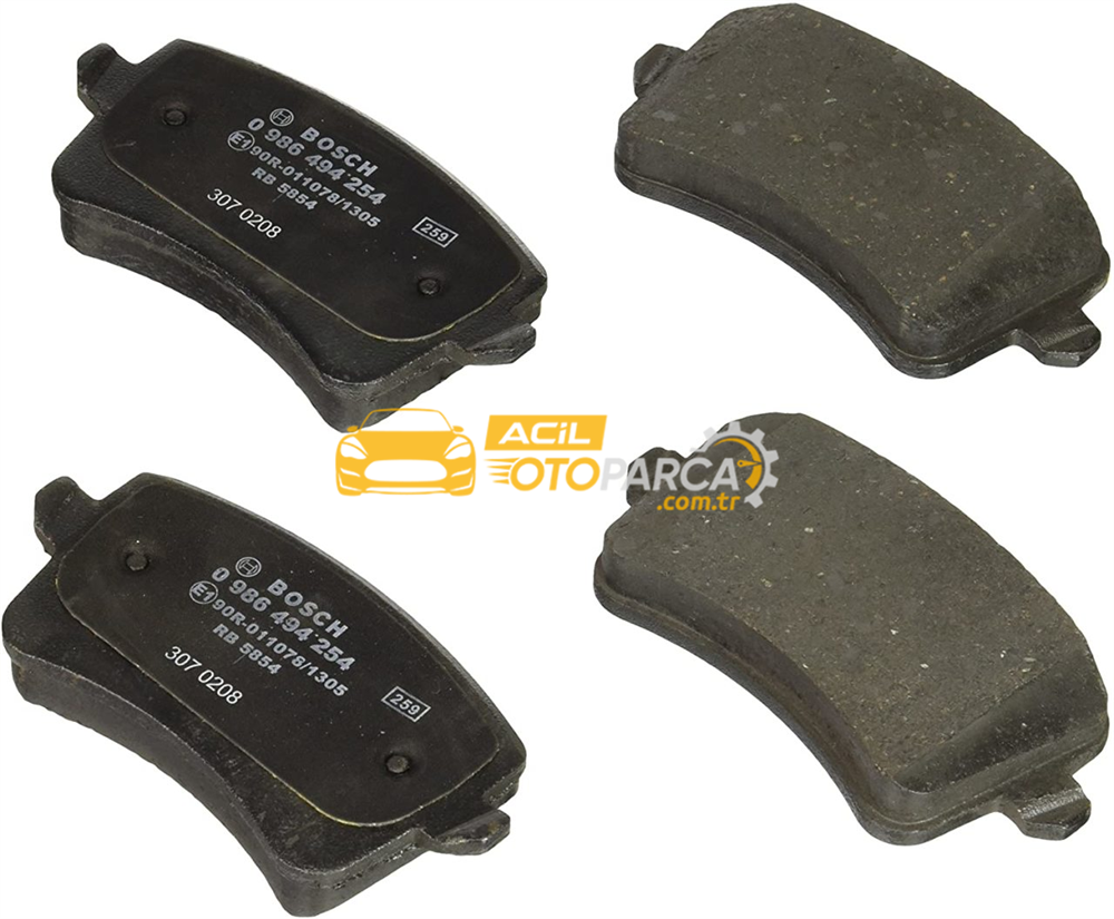 Audi BOSCH 0986494254 | Audi A5 2008 Model Sonrası Arka Fren Balatası