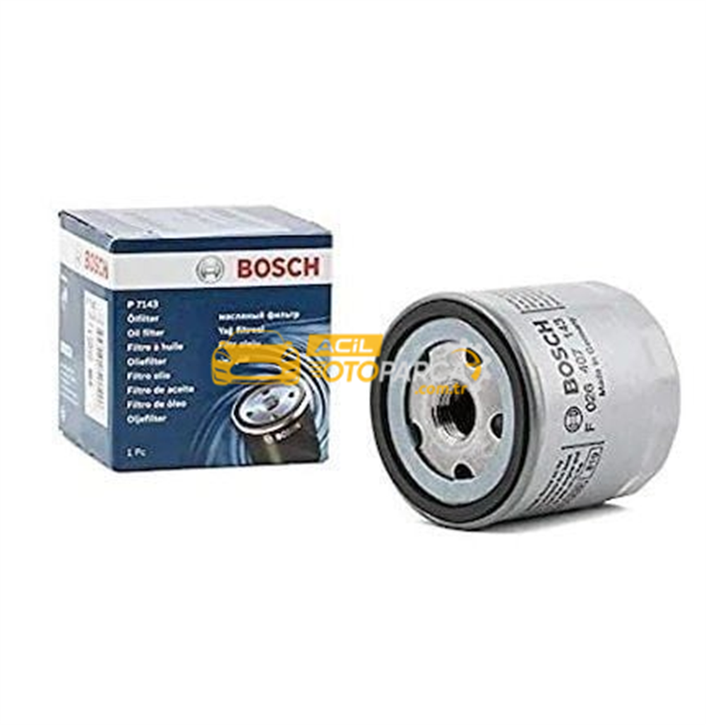 Audi BOSCH F026407143 | Audi A3 2015 Model Sonrası 1.4 TFSI Yağ Filtresi