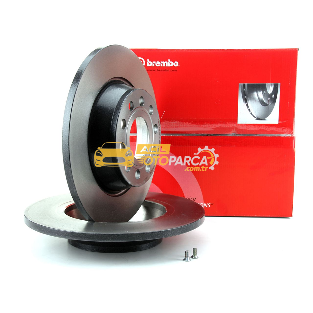 Audi BREMBO 08.A202.11 | Fren Diski Arka (VW Golf 04-14 Passat 06-15 Seat Leon 06-13 Skoda Octavia 04-13) 282×12 5×112 | 2 Adet