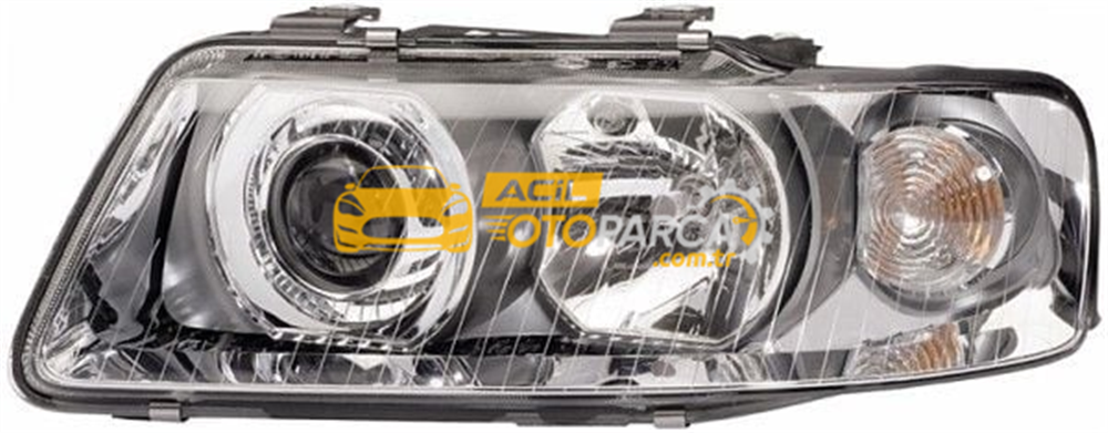 Audi DEPO 441-1160L-LD-EM | Audi A3 2001-2003 Model Arası Sol Ön Mercekli Elektrikli Far