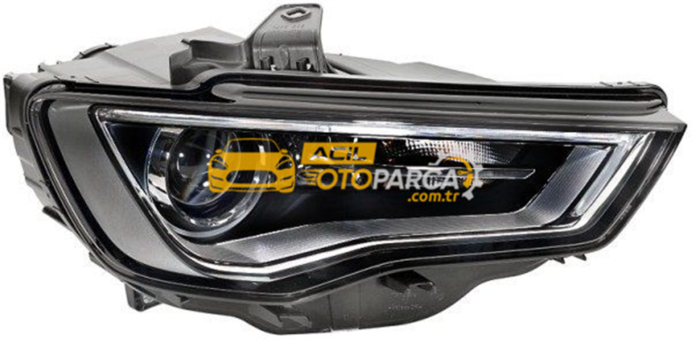 Audi DEPO 446-1147RMLEHM7 | Audı A3 2014-2018 Sağ Far Komple Koyu Zemin