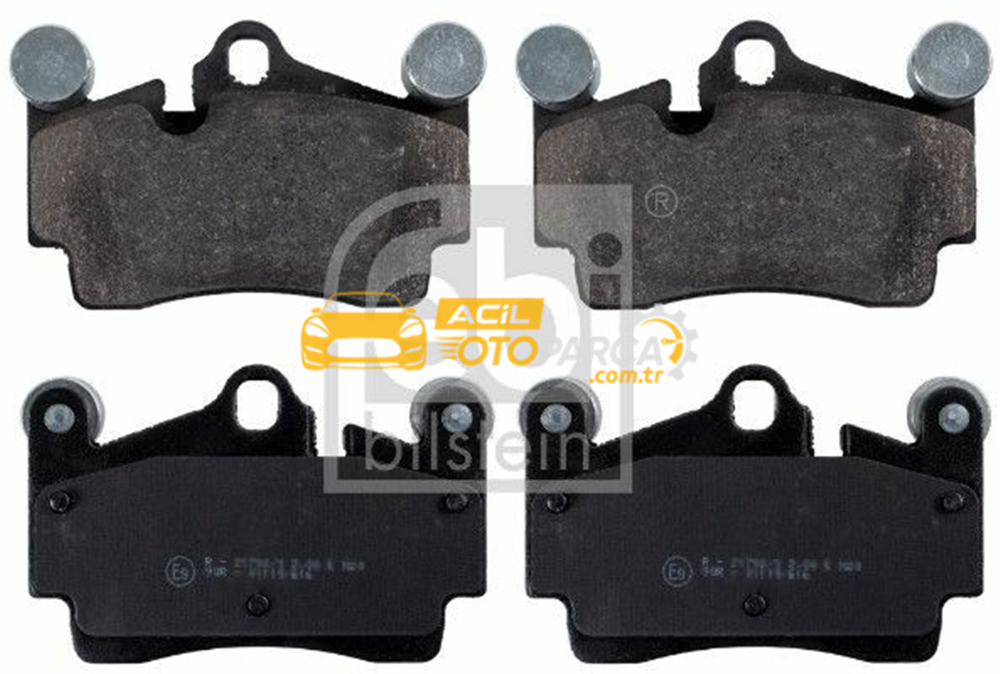 Audi FEBI BILSTEIN 16619 | Arka Fren Balatası 18Inc Cayenne 3,2 10 / 03-Touareg 3,2 V6 5,0 V10 TDI 10 / 02 -