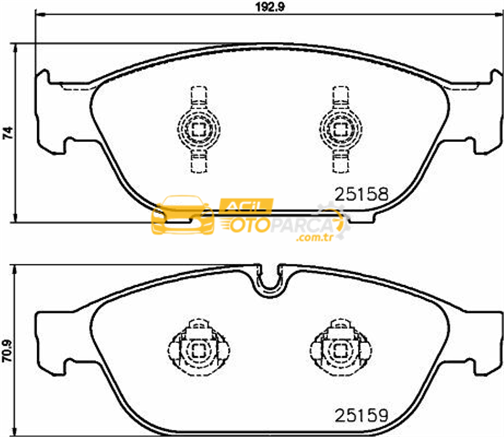 Audi HELLA PAGİD 8DB355016-031 | Fren Balatası Audi A6 (4G2, 4Gc, C7) , A6 Allroad (4Gh, 4Gj) , A6 Avant (4G5, 4Gd, C7) , A6l Saloon (4G