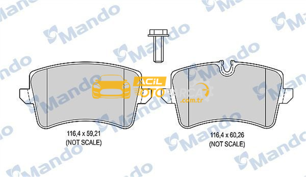 Audi MANDO MBF015379 | Fren Balata Arka 08-A4-A5-Q5 1.8-2.0-3.0-3.2