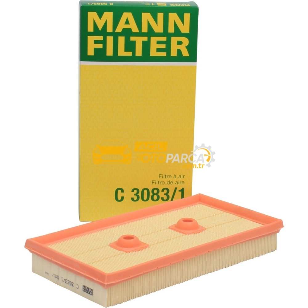 Audi MANN C3083-1 | Audi A3 1.6 FSI (BLF) Hava Filtresi C3083/1