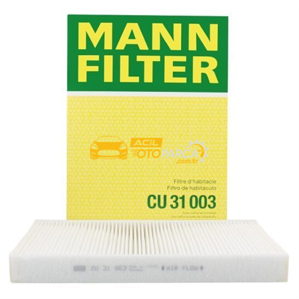 Audi MANN CU31003 | Audi A4 2015 Model Sonrası Polen Filtresi