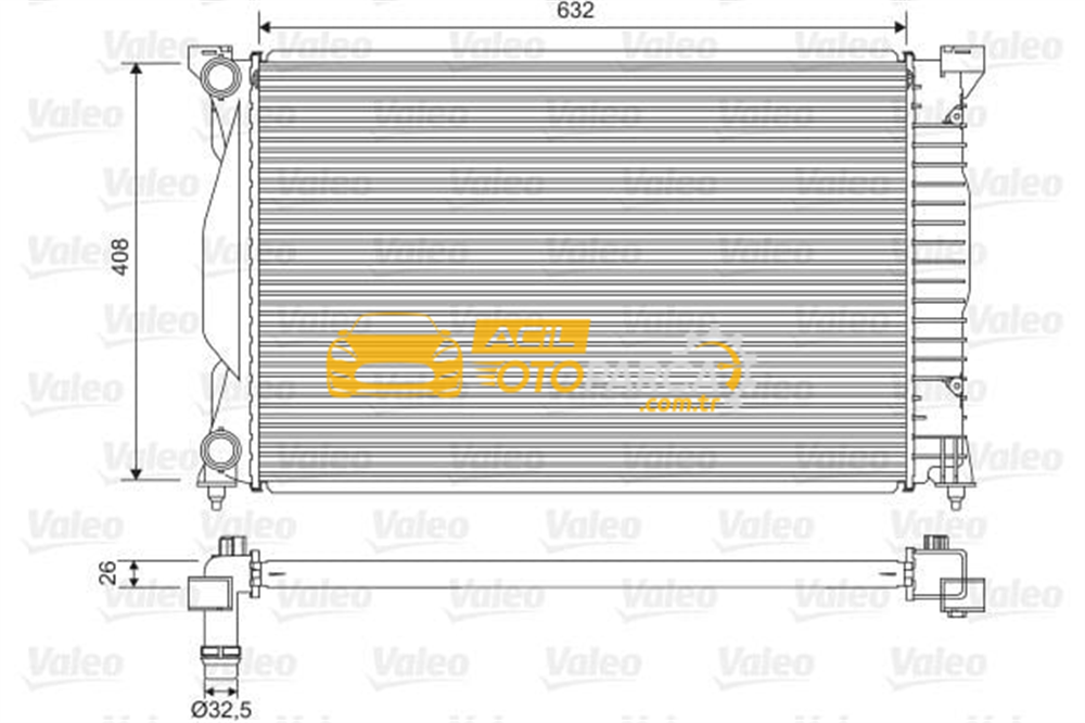 Audi VALEO 734269 | Radyatör 01-09 Aı.A4 1.6-1.8T-2.0Tdi