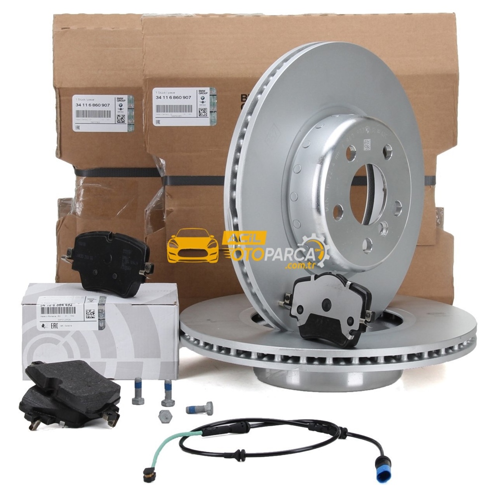 Bmw 5 Serisi G30 Kasa 520i Ön Fren Disk Ve Balata Kiti Orijinal (34116860019 , 34116860907, 34356861807)
