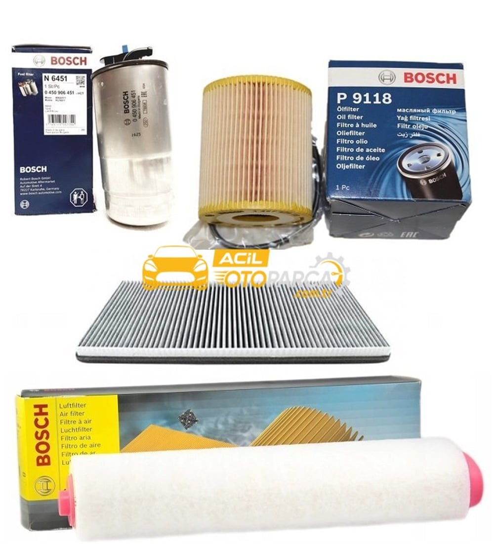Bmw X5 E53 3.0d (2003-2006) Periyodik Bakım Filtre Seti (1457429118, 0450906451, 1457433589, WPK211)
