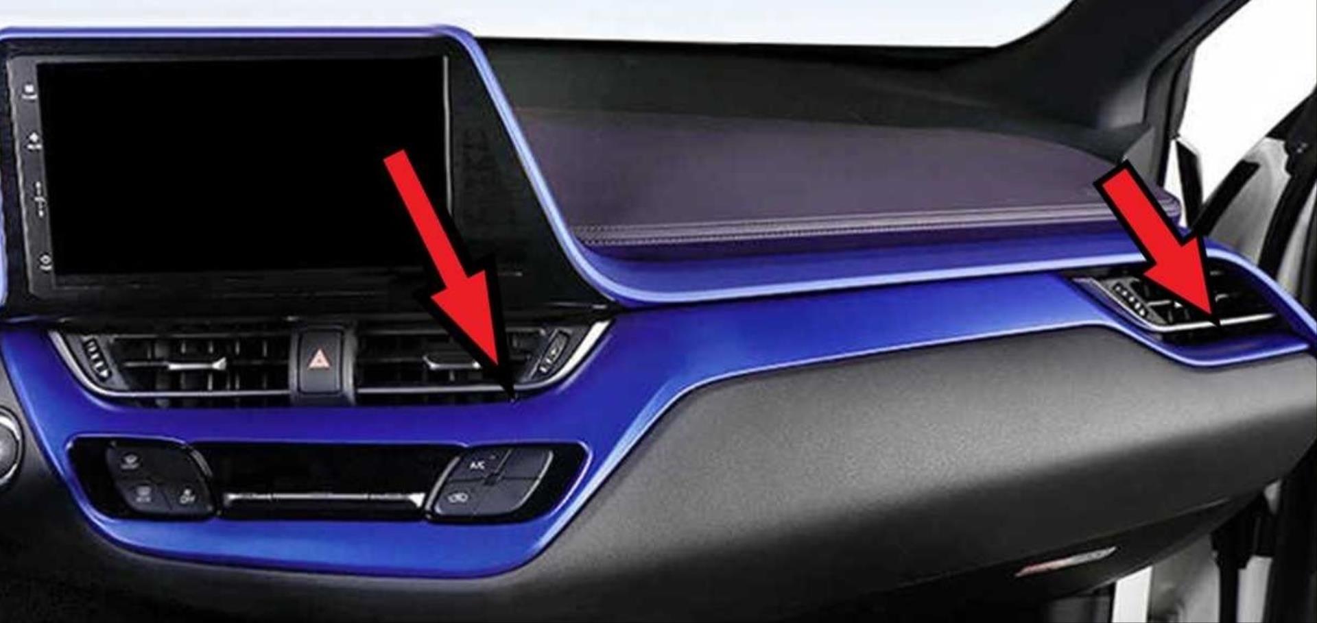C-HR 2016-2019 IÇIN UYUMLU KONSOL ALT KAPLAMA 2 PARÇA MAVI