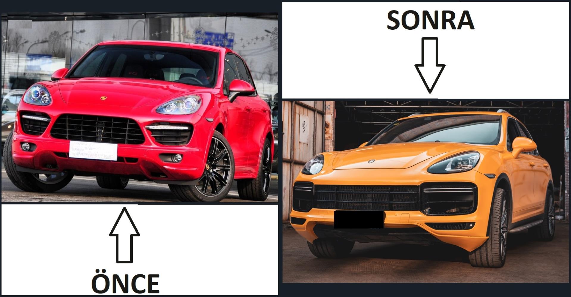 CAYENNE 2011-2014 IÇIN UYUMLU IÇIN FULL FACELIFT 2018+ TURBO (Farlar Dahil)  