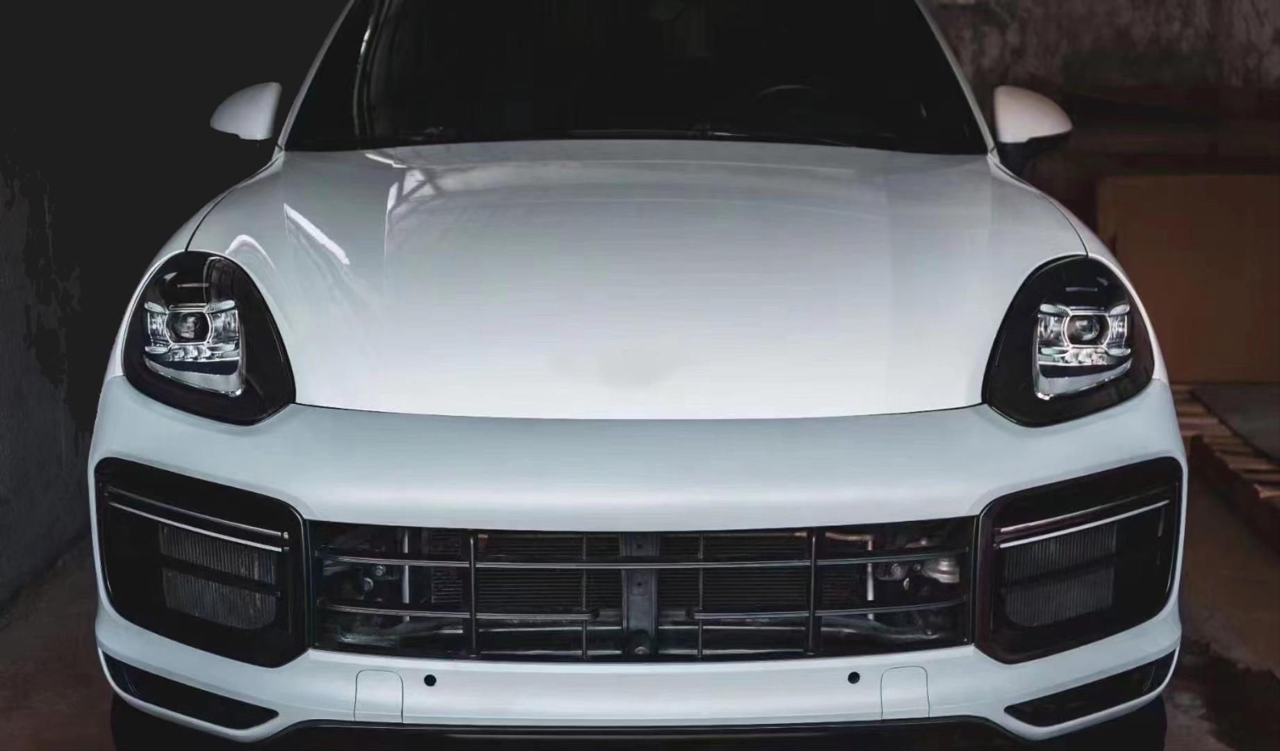 CAYENNE 2014-2017 IÇIN  FACELIFT 2018+ TURBO IÇIN UYUMLU BODY KIT (Farlar Dahil)  